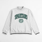 MICHIGAN STATE SPARTANS RALLY POINT CONTRAST MOCKNECK PULLOVER