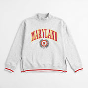 MARYLAND TERRAPINS RALLY POINT CONTRAST MOCKNECK PULLOVER