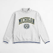 MICHIGAN WOLVERINES RALLY POINT CONTRAST MOCKNECK PULLOVER