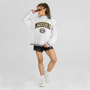 MISSOURI TIGERS RALLY POINT CONTRAST MOCKNECK PULLOVER