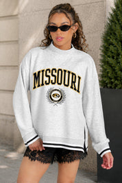 MISSOURI TIGERS RALLY POINT CONTRAST MOCKNECK PULLOVER