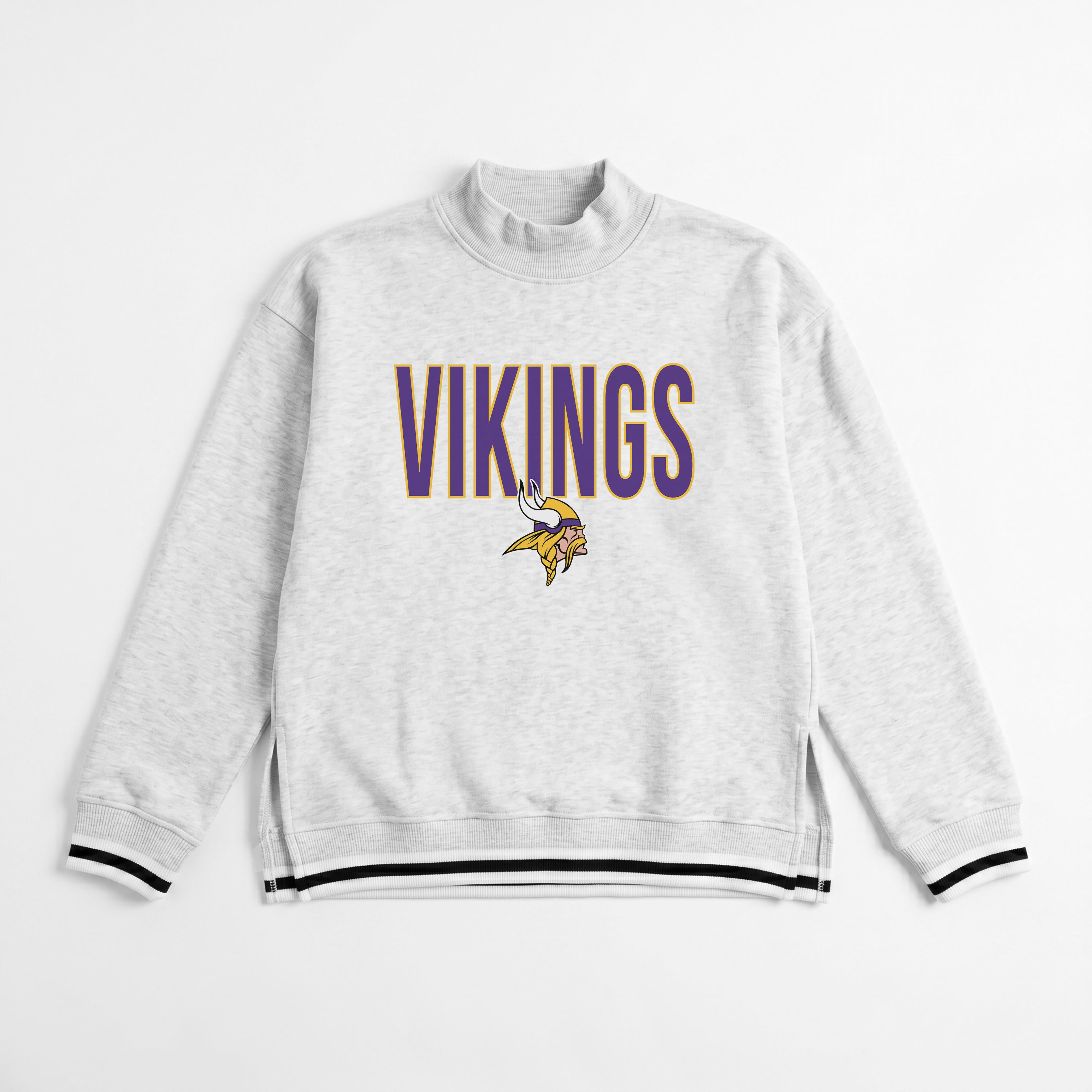 MINNESOTA VIKINGS RALLY POINT CONTRAST MOCKNECK PULLOVER