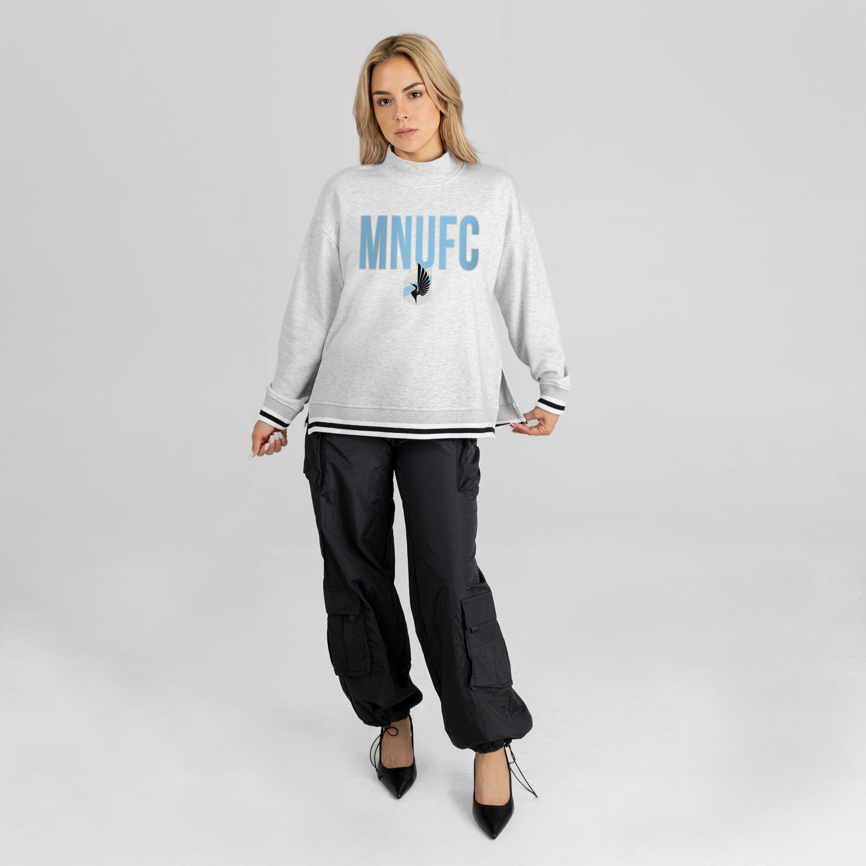 MINNESOTA UNITED RALLY POINT CONTRAST MOCKNECK PULLOVER