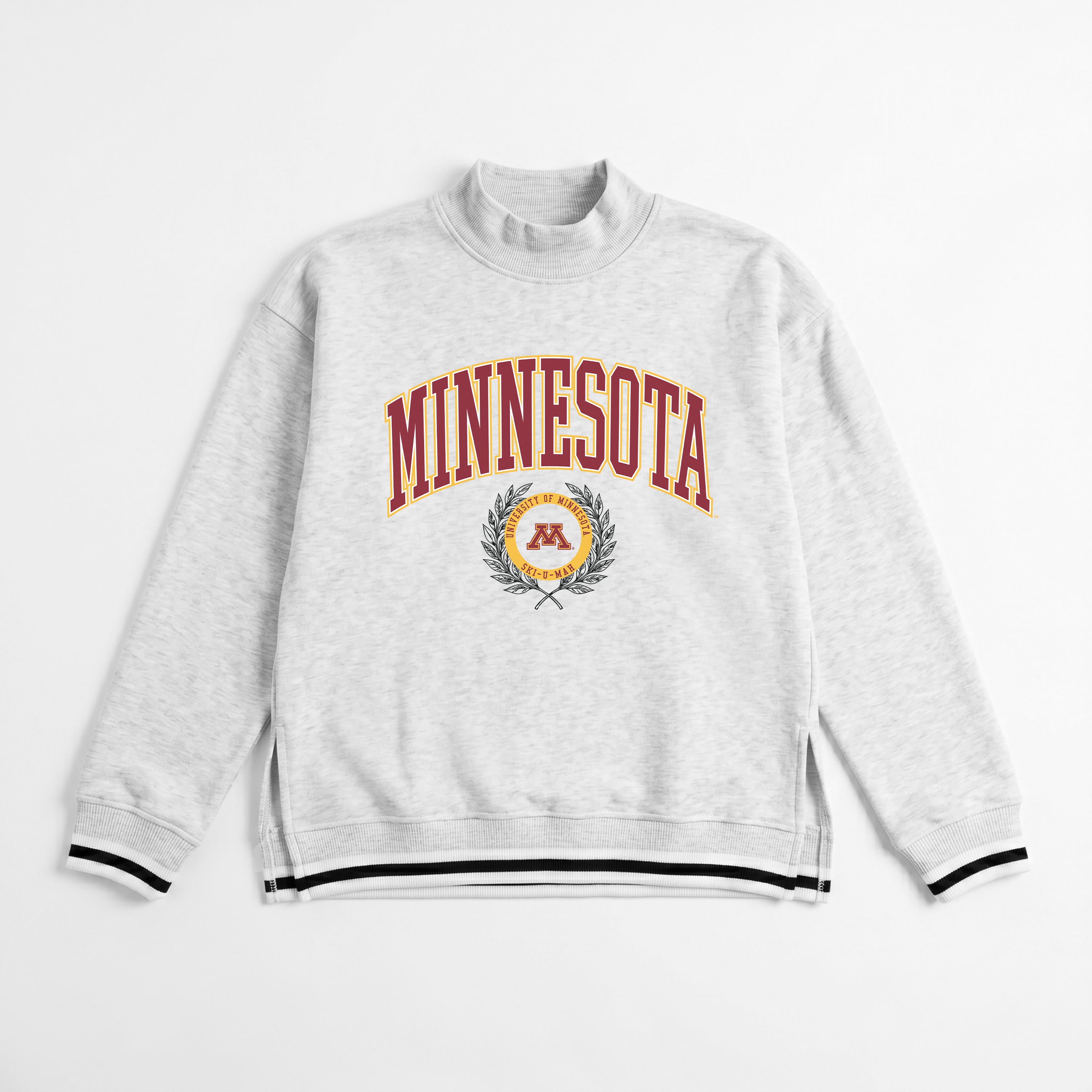 MINNESOTA GOLDEN GOPHERS RALLY POINT CONTRAST MOCKNECK PULLOVER