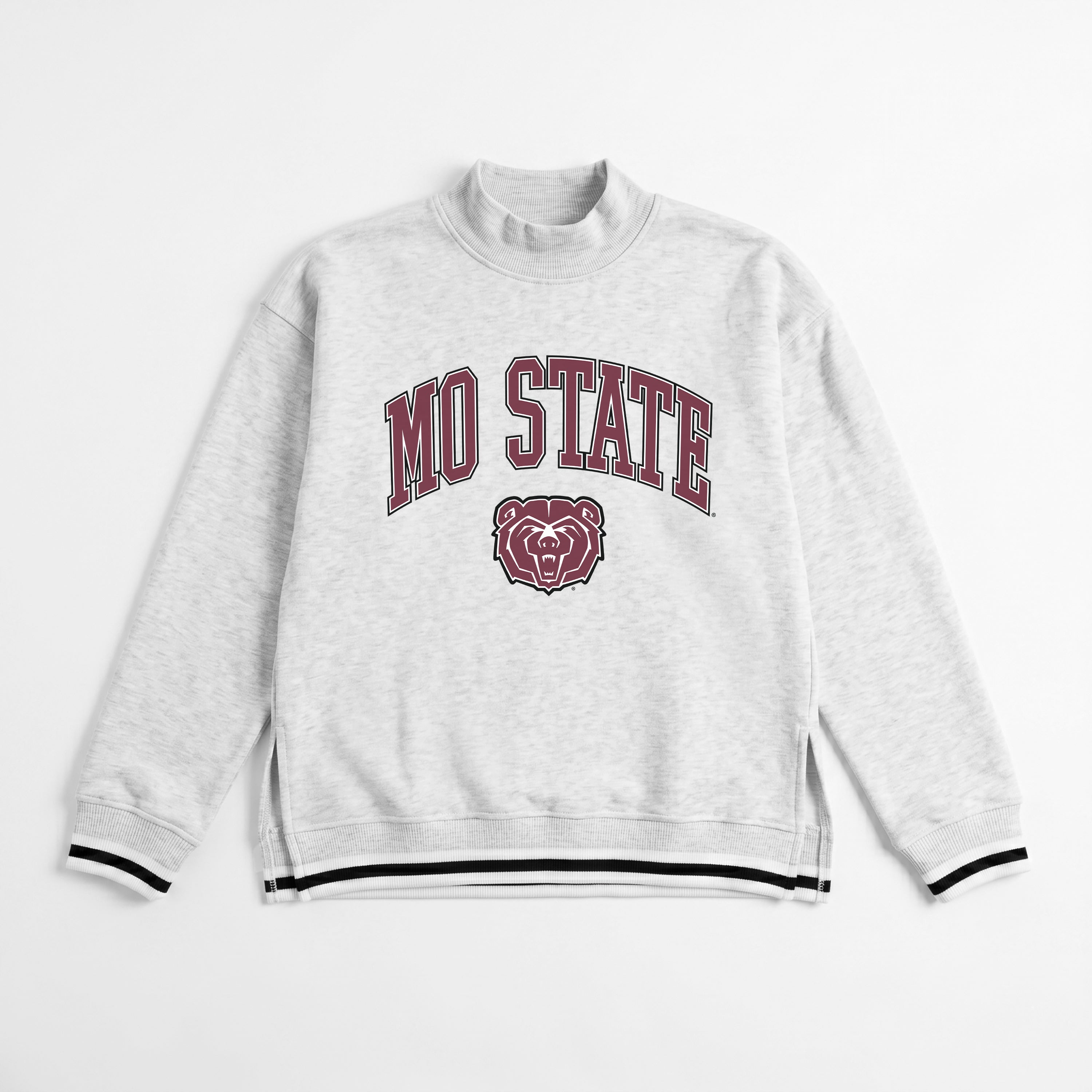MISSOURI STATE BEARS RALLY POINT CONTRAST MOCKNECK PULLOVER