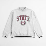 MISSISSIPPI STATE BULLDOGS RALLY POINT CONTRAST MOCKNECK PULLOVER
