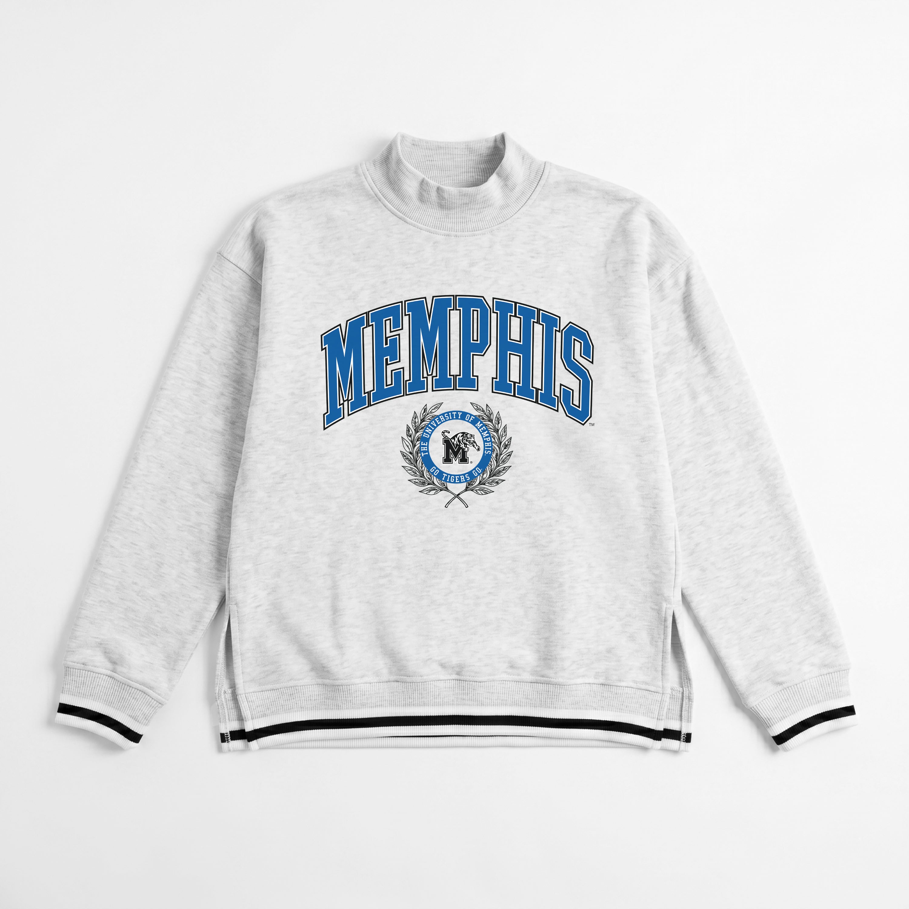 MEMPHIS TIGERS RALLY POINT CONTRAST MOCKNECK PULLOVER