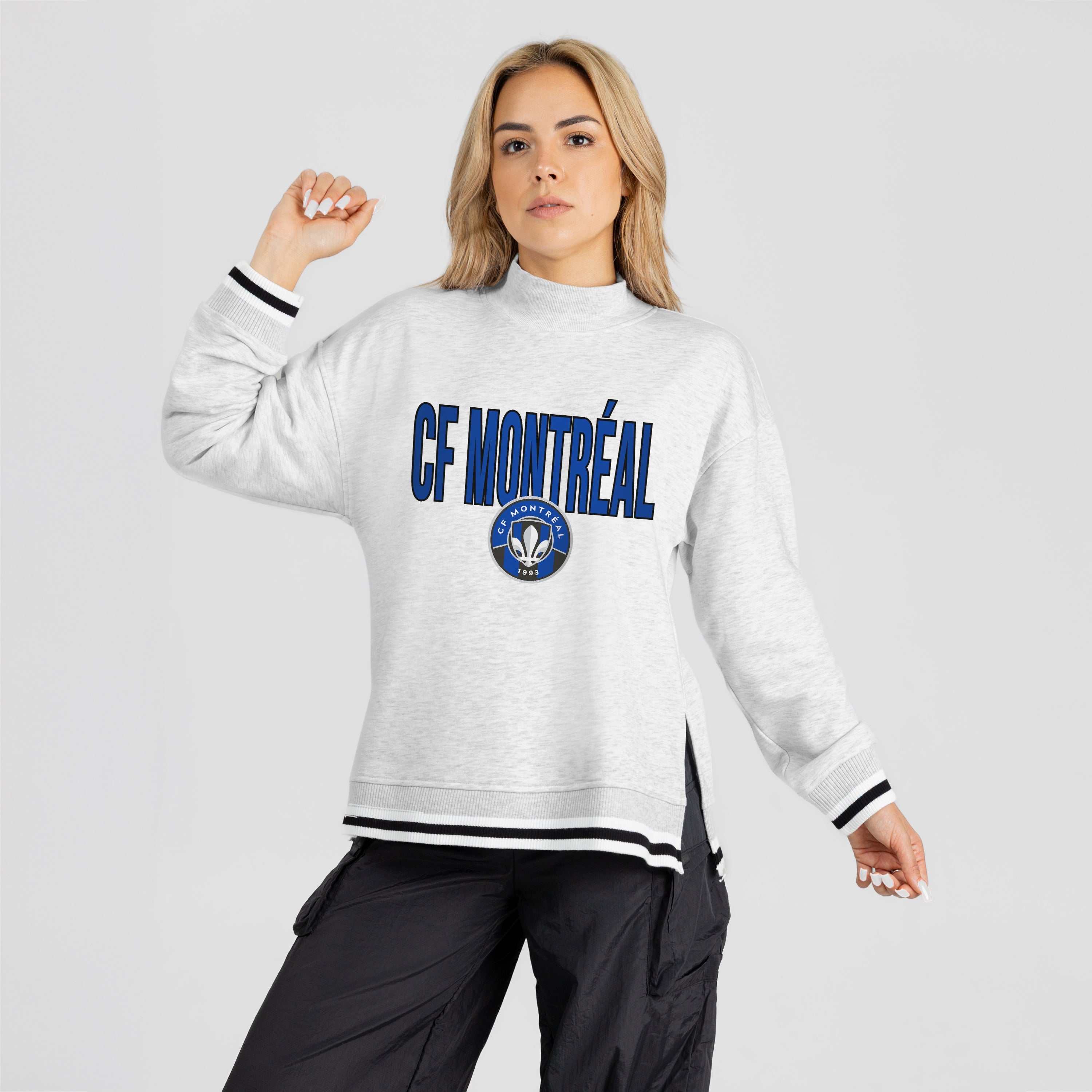 CF MONTREAL RALLY POINT CONTRAST MOCKNECK PULLOVER