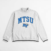 MIDDLE TENNESSEE STATE BLUE RAIDERS RALLY POINT CONTRAST MOCKNECK PULLOVER