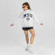 MONTANA STATE BOBCATS RALLY POINT CONTRAST MOCKNECK PULLOVER