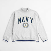 US NAVY MIDSHIPMEN RALLY POINT CONTRAST MOCKNECK PULLOVER