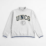 UNC GREENSBORO SPARTANS RALLY POINT CONTRAST MOCKNECK PULLOVER