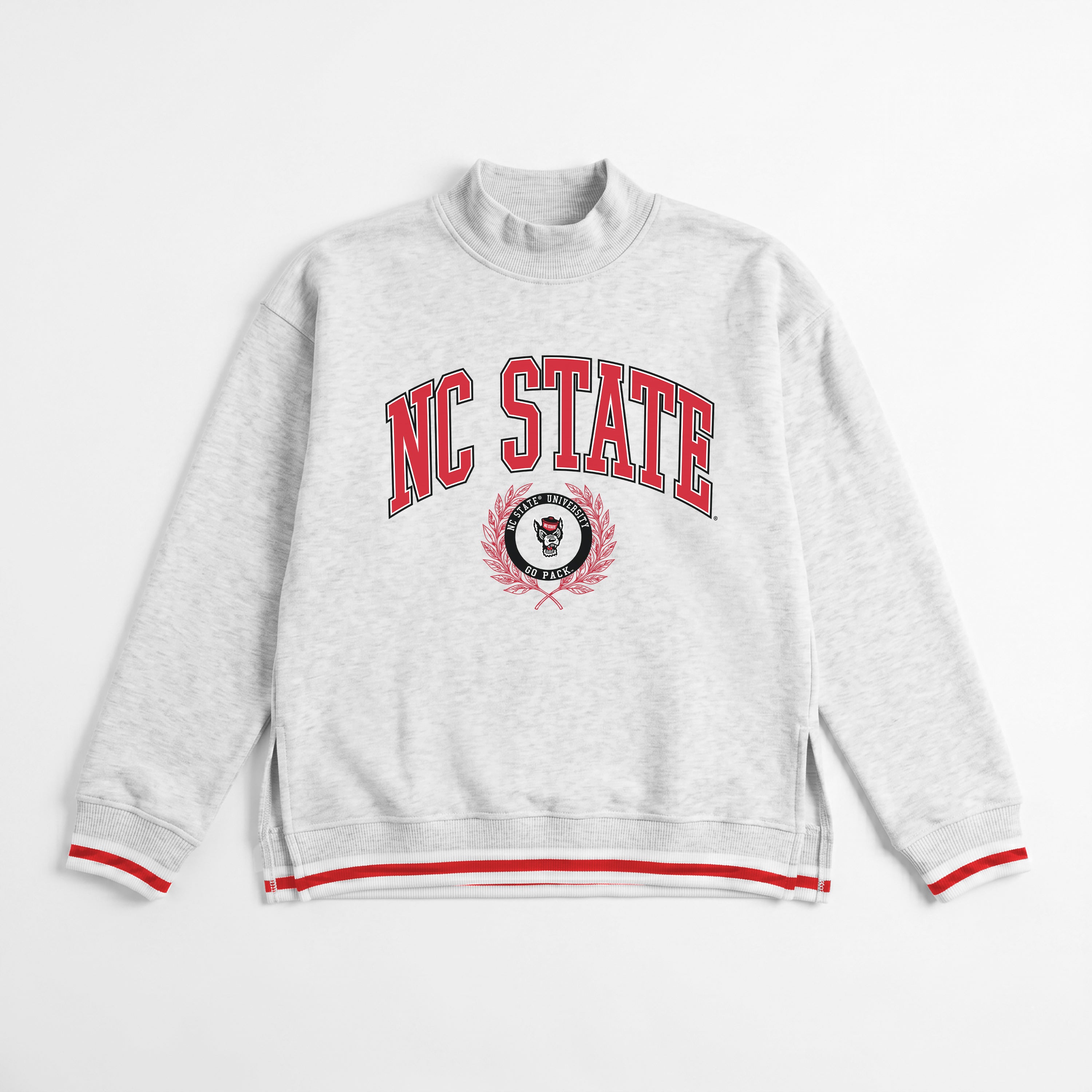 NORTH CAROLINA STATE WOLFPACK RALLY POINT CONTRAST MOCKNECK PULLOVER
