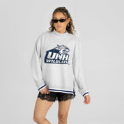 NEW HAMPSHIRE WILDCATS RALLY POINT CONTRAST MOCKNECK PULLOVER