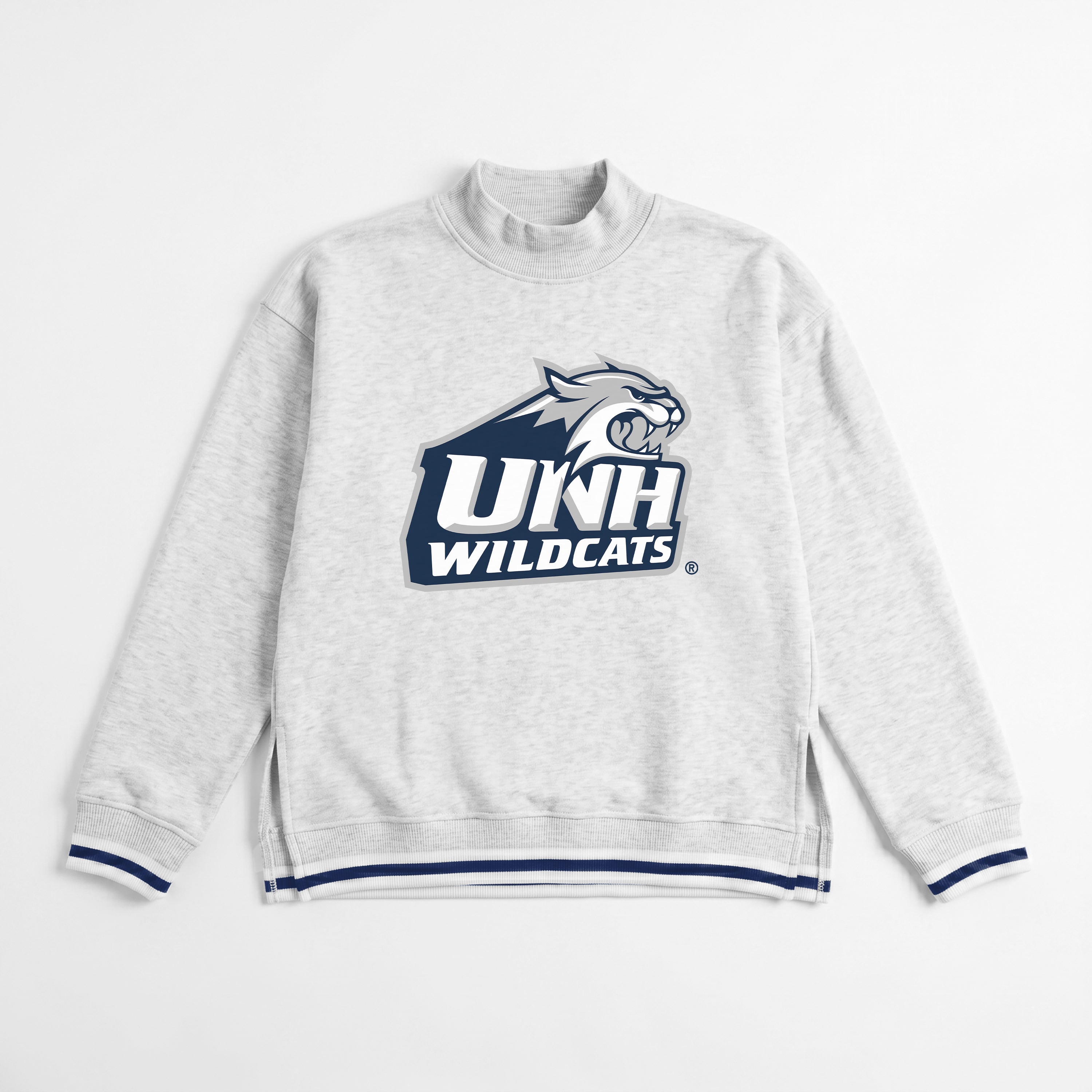NEW HAMPSHIRE WILDCATS RALLY POINT CONTRAST MOCKNECK PULLOVER