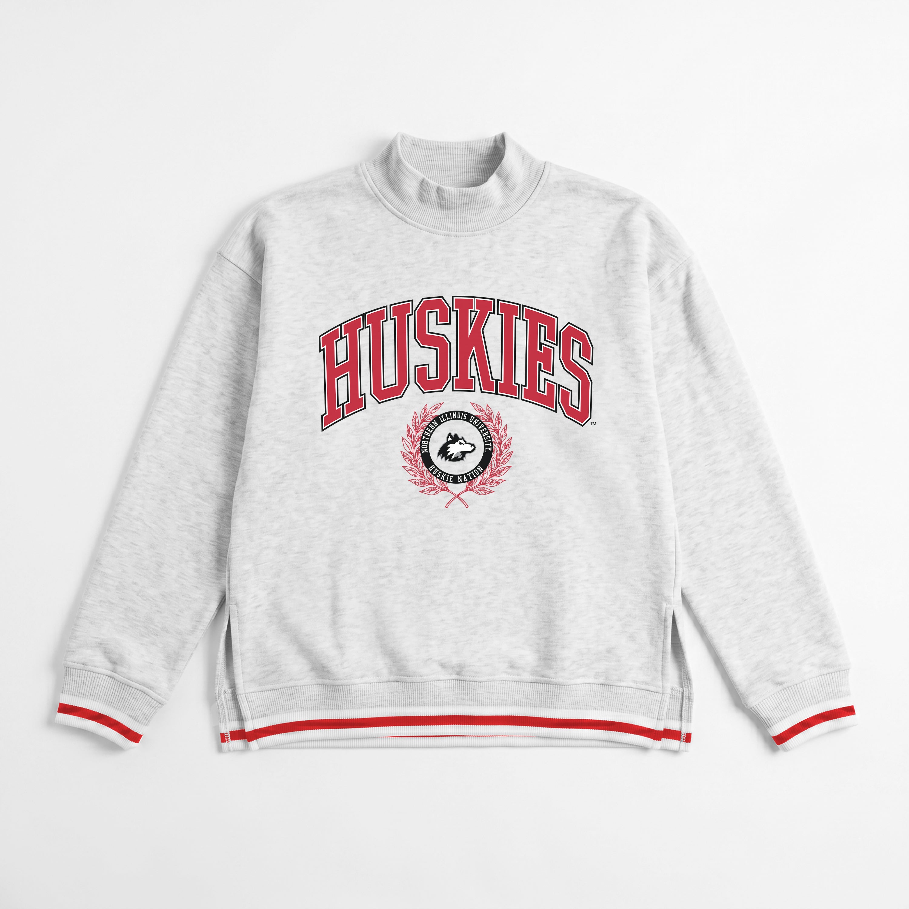 NORTHERN ILLINOIS HUSKIES RALLY POINT CONTRAST MOCKNECK PULLOVER