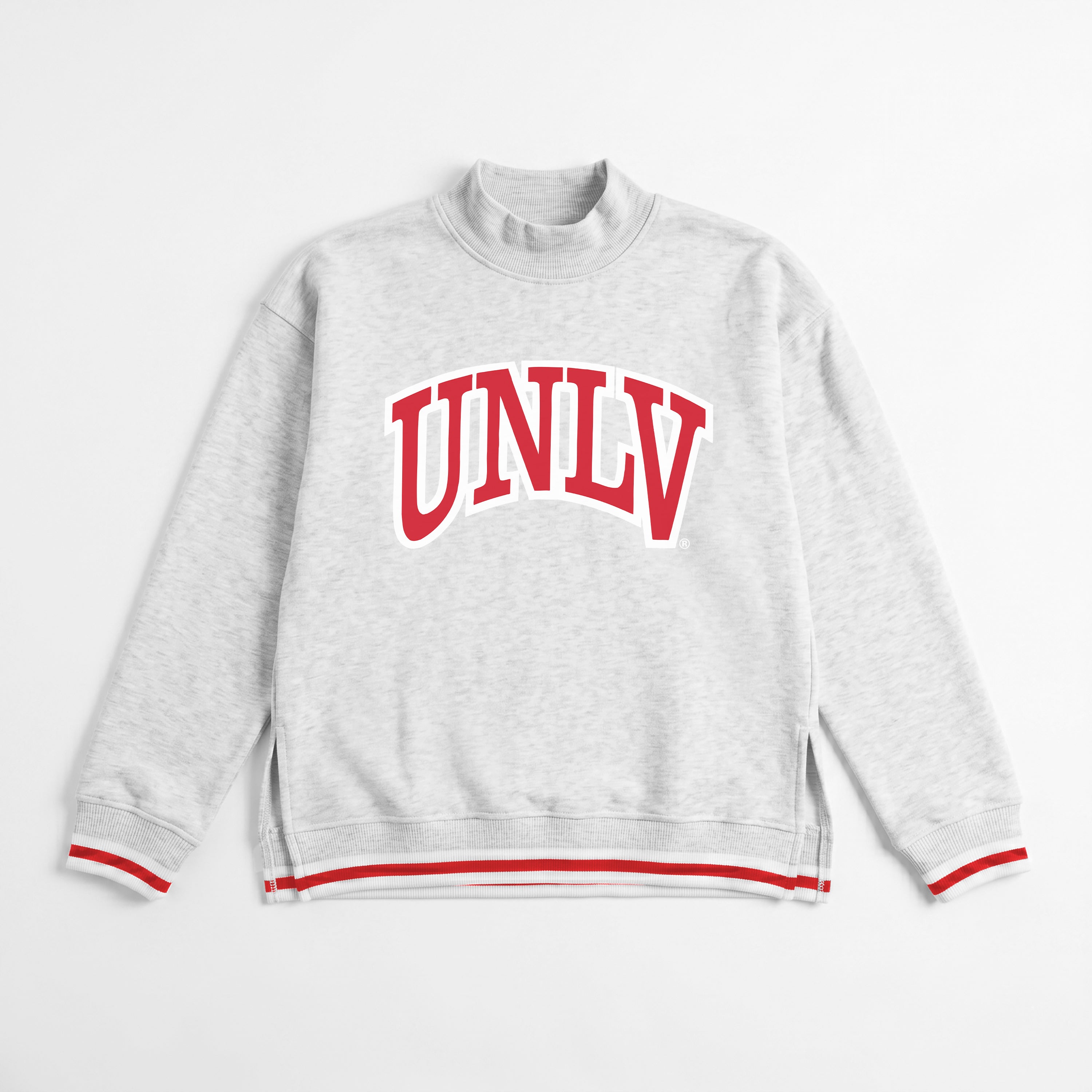 UNLV REBELS RALLY POINT CONTRAST MOCKNECK PULLOVER