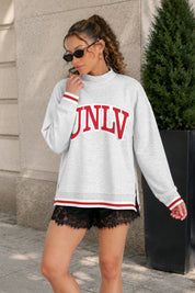 UNLV REBELS RALLY POINT CONTRAST MOCKNECK PULLOVER