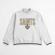 NEW ORLEANS SAINTS RALLY POINT CONTRAST MOCKNECK PULLOVER