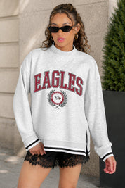 NORTH CAROLINA CENTRAL EAGLES RALLY POINT CONTRAST MOCKNECK PULLOVER
