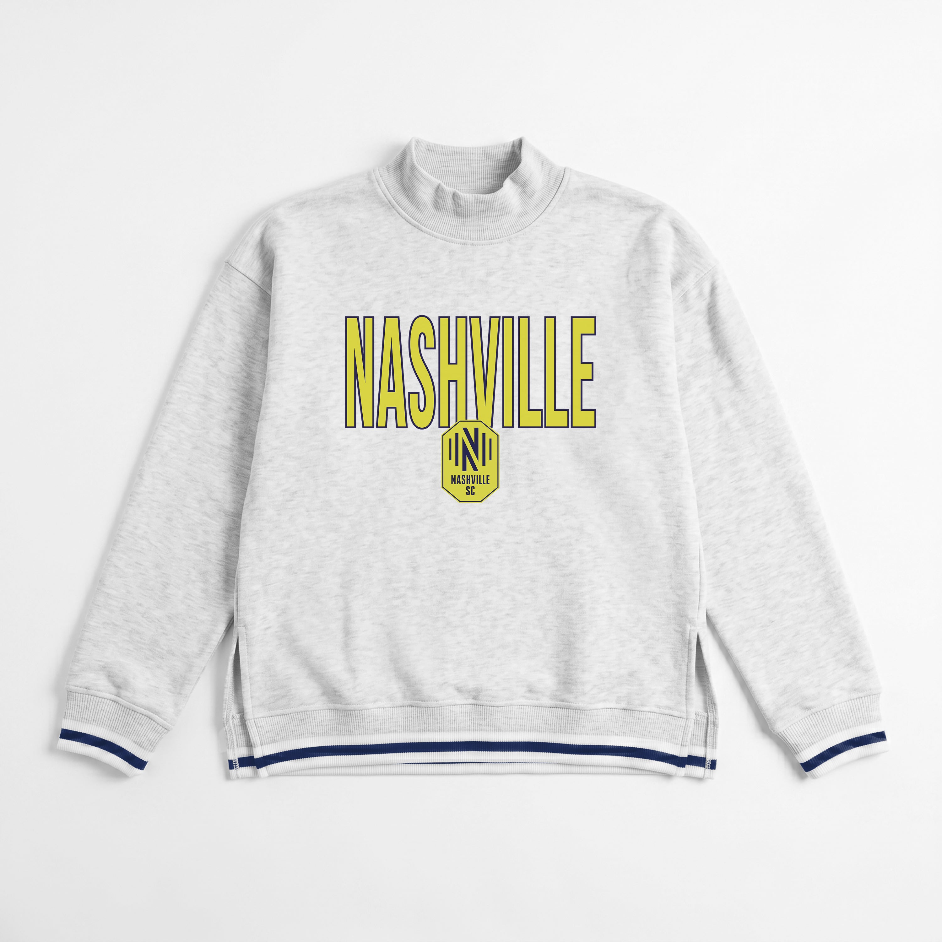 NASHVILLE SC RALLY POINT CONTRAST MOCKNECK PULLOVER