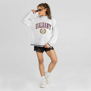ALBANY GREAT DANES RALLY POINT CONTRAST MOCKNECK PULLOVER