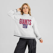 NEW YORK GIANTS RALLY POINT CONTRAST MOCKNECK PULLOVER