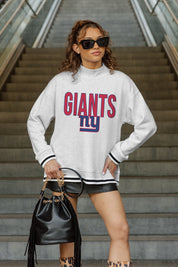 NEW YORK GIANTS RALLY POINT CONTRAST MOCKNECK PULLOVER