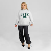 NEW YORK JETS RALLY POINT CONTRAST MOCKNECK PULLOVER