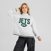 NEW YORK JETS RALLY POINT CONTRAST MOCKNECK PULLOVER