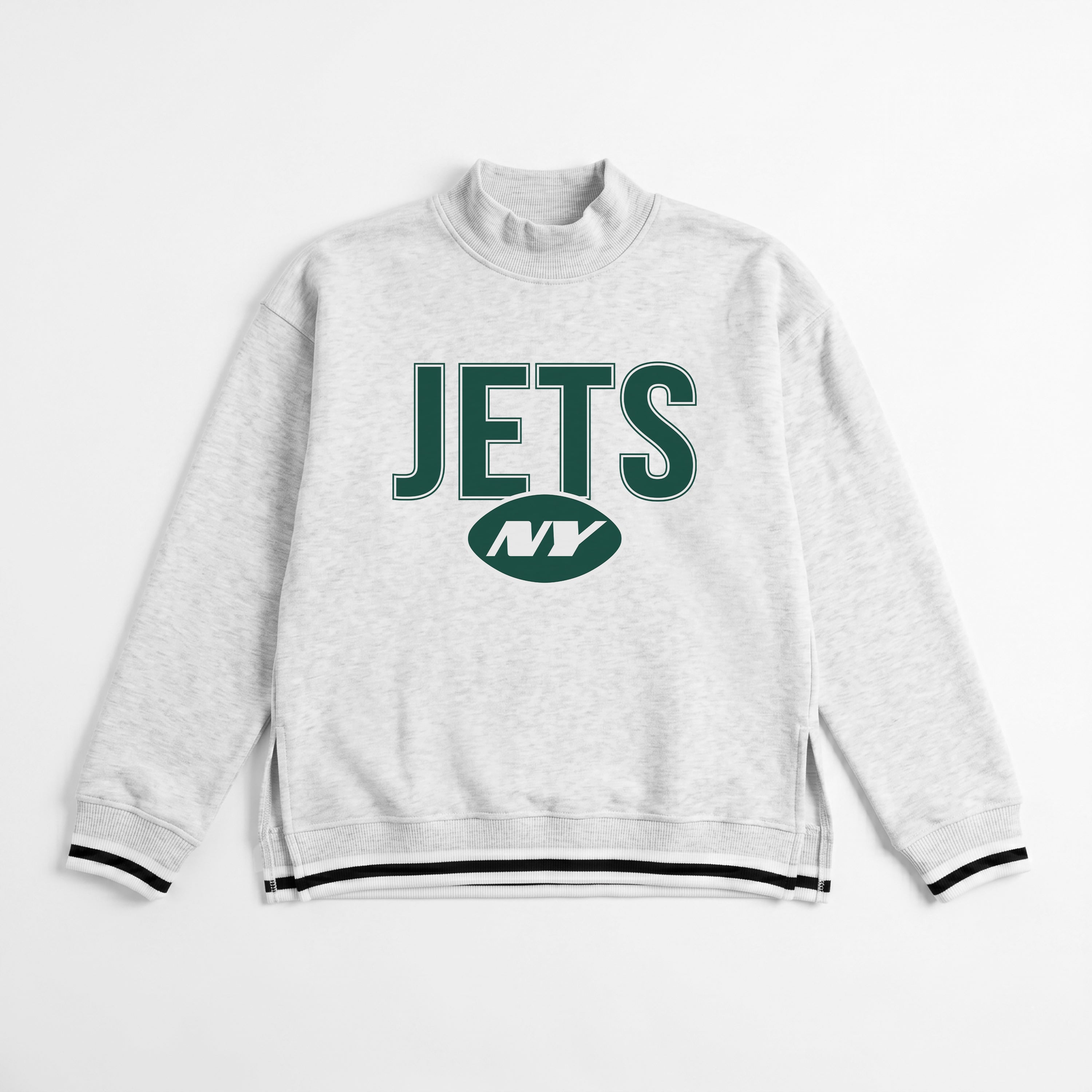 NEW YORK JETS RALLY POINT CONTRAST MOCKNECK PULLOVER