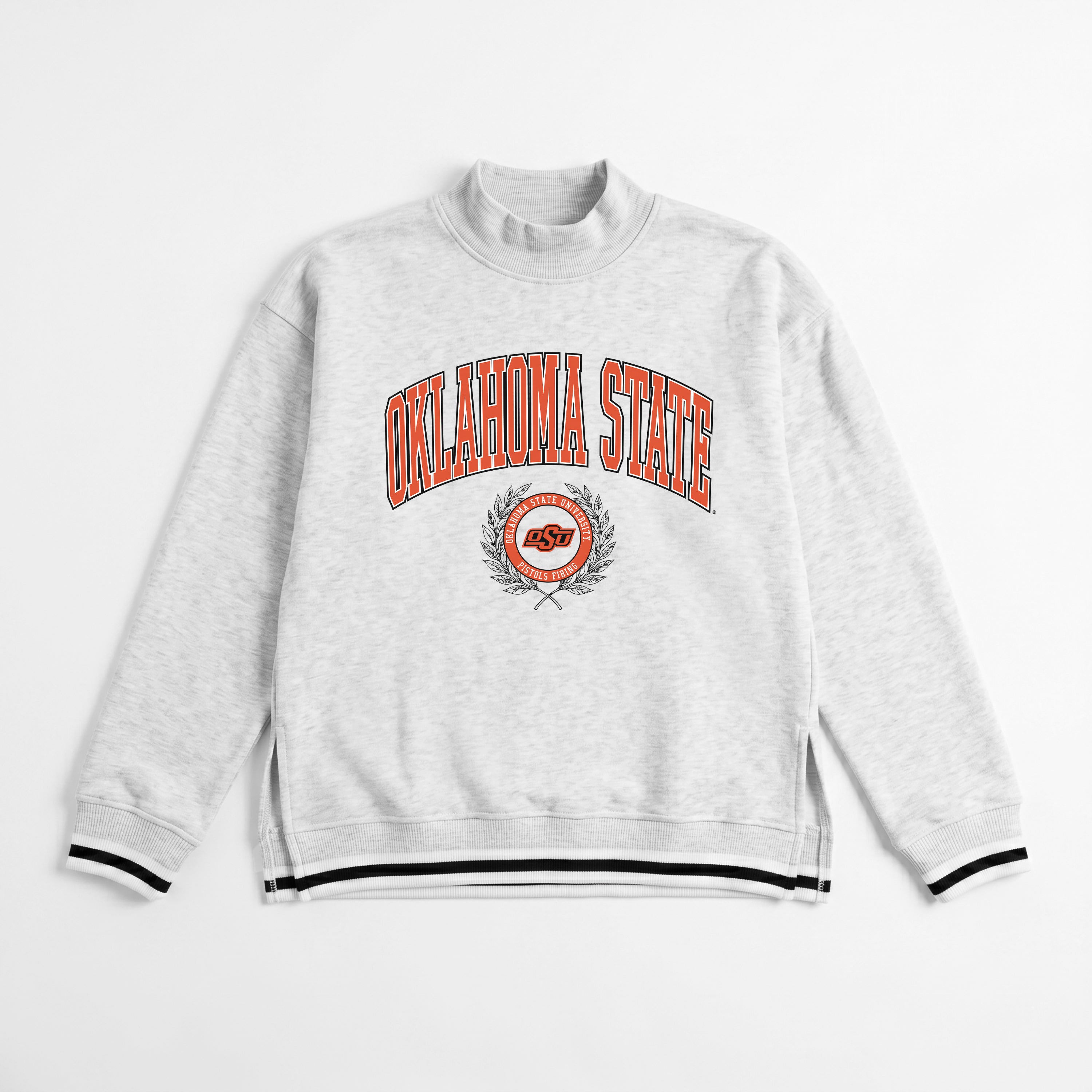 OKLAHOMA STATE COWBOYS RALLY POINT CONTRAST MOCKNECK PULLOVER