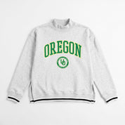 OREGON DUCKS RALLY POINT CONTRAST MOCKNECK PULLOVER