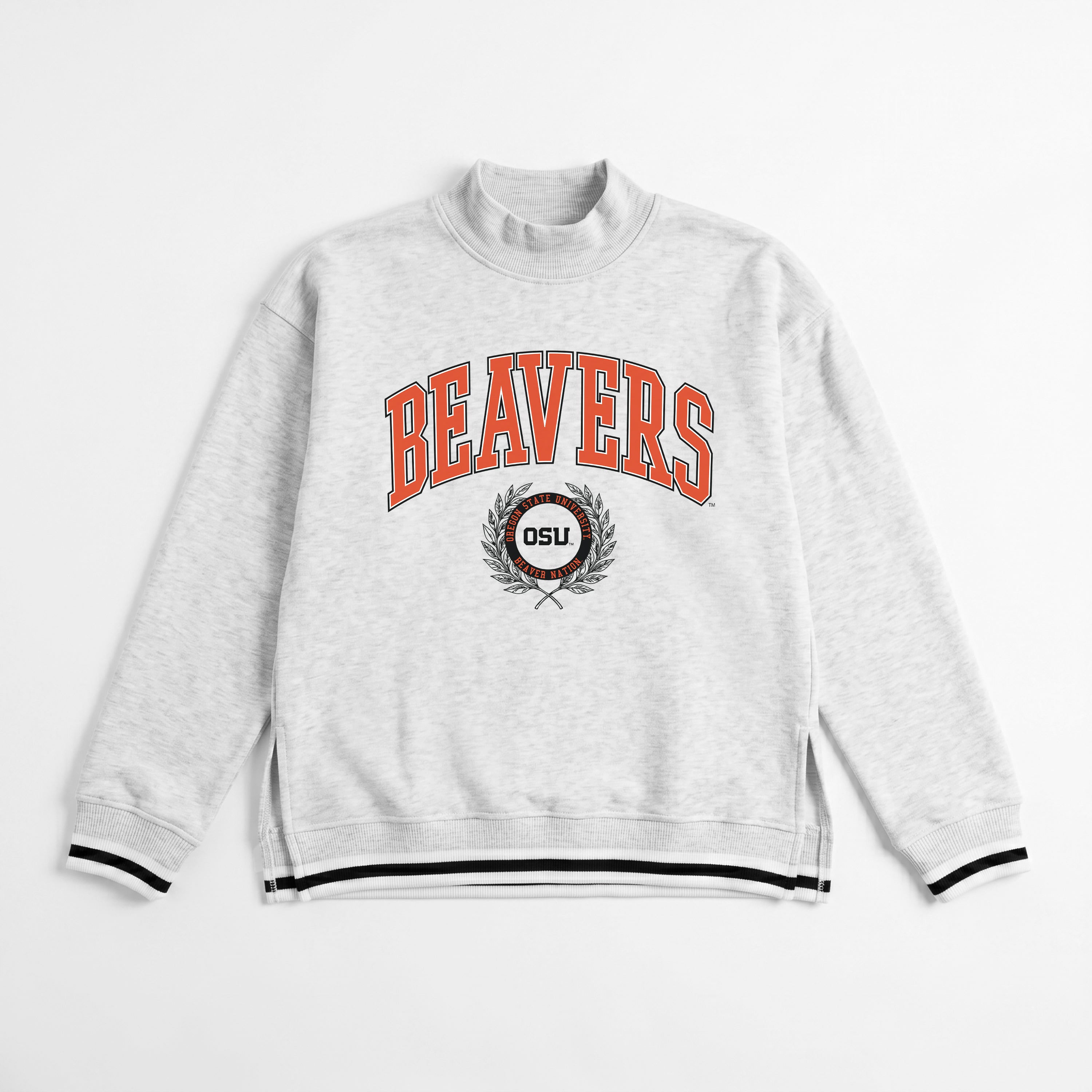 OREGON STATE BEAVERS RALLY POINT CONTRAST MOCKNECK PULLOVER