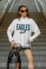PHILADELPHIA EAGLES RALLY POINT CONTRAST MOCKNECK PULLOVER