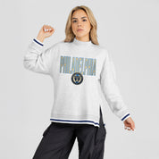 PHILADELPHIA UNION RALLY POINT CONTRAST MOCKNECK PULLOVER