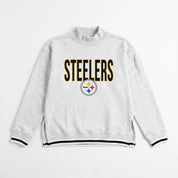 PITTSBURGH STEELERS RALLY POINT CONTRAST MOCKNECK PULLOVER