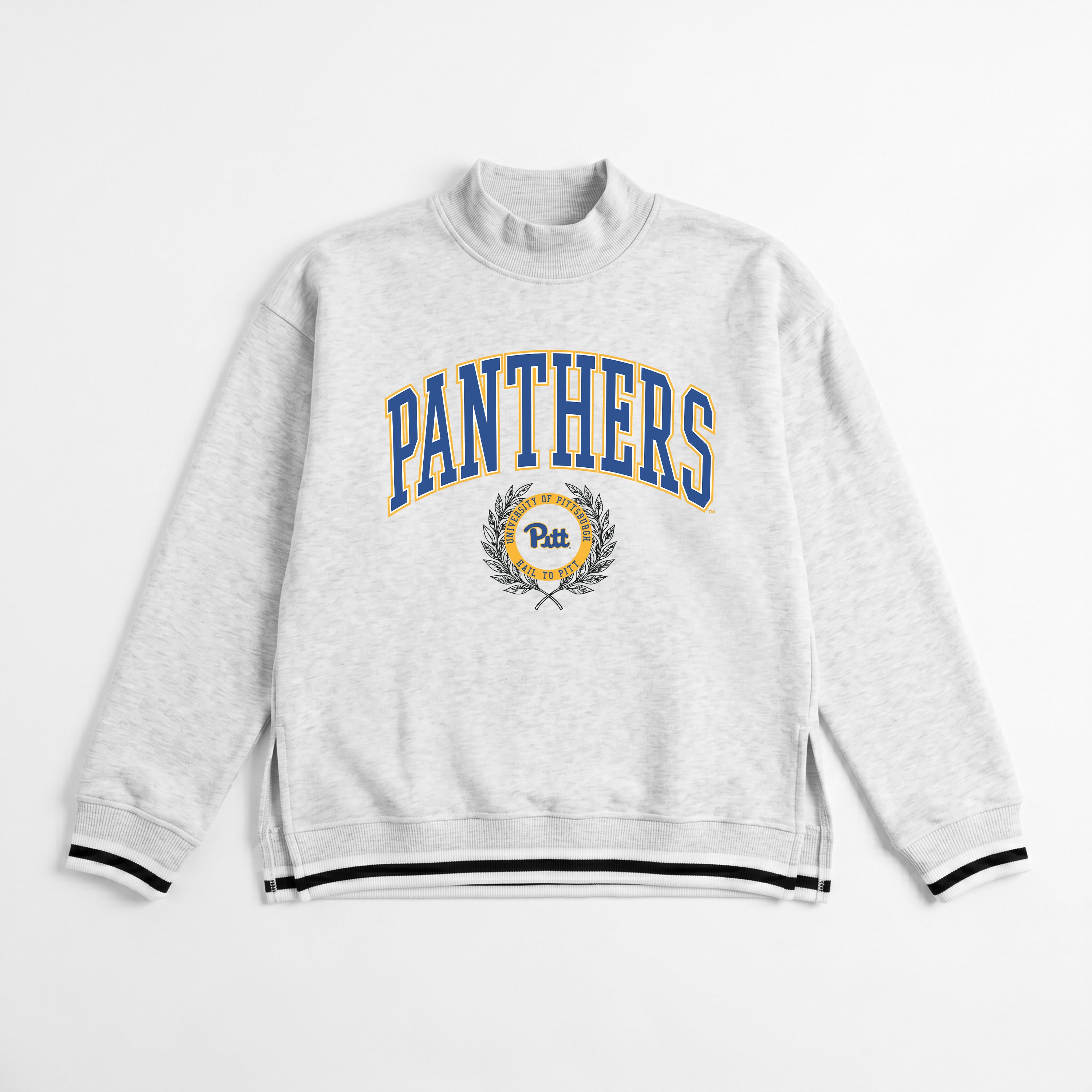 PITTSBURGH PANTHERS RALLY POINT CONTRAST MOCKNECK PULLOVER