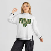 PORTLAND TIMBERS RALLY POINT CONTRAST MOCKNECK PULLOVER