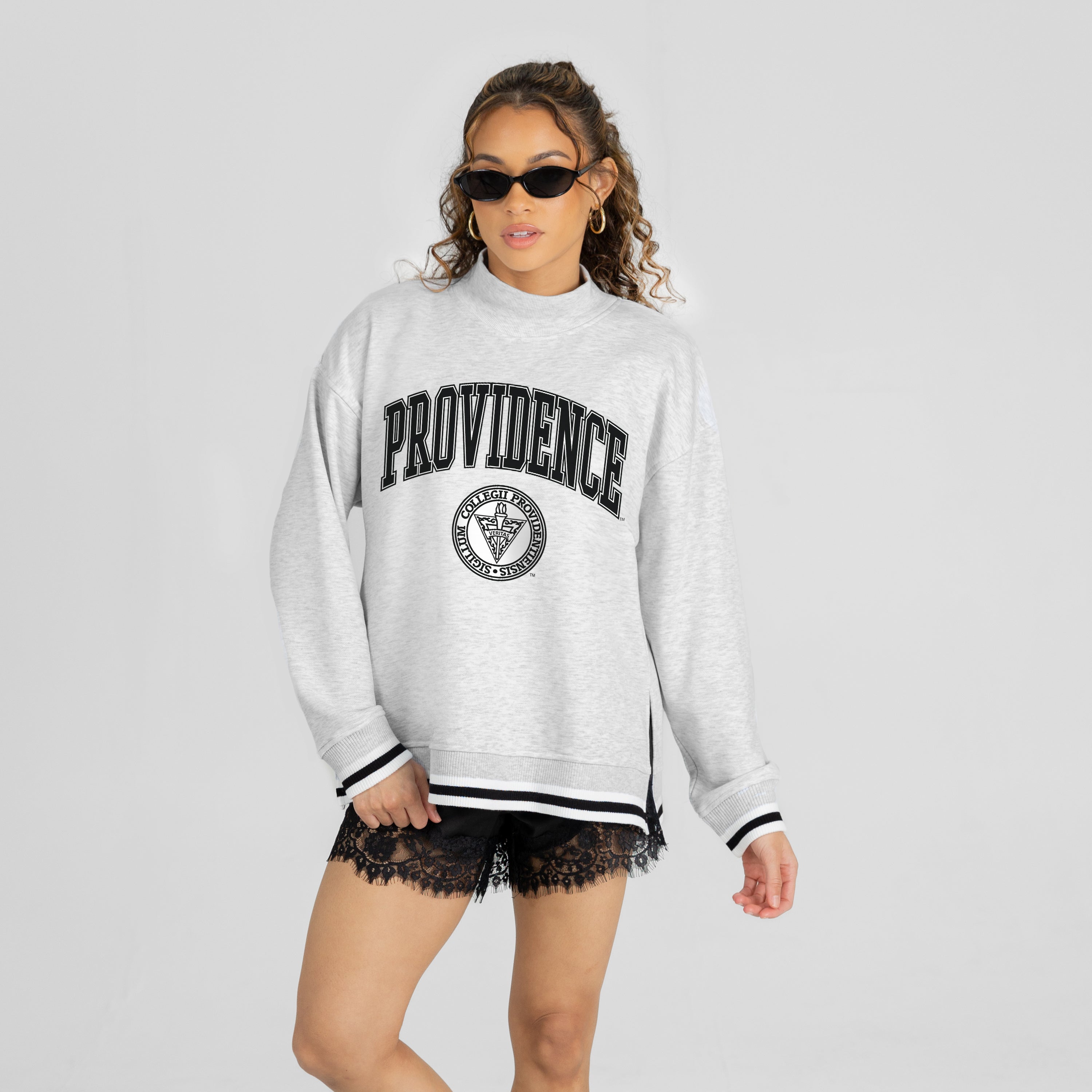PROVIDENCE FRIARS RALLY POINT CONTRAST MOCKNECK PULLOVER