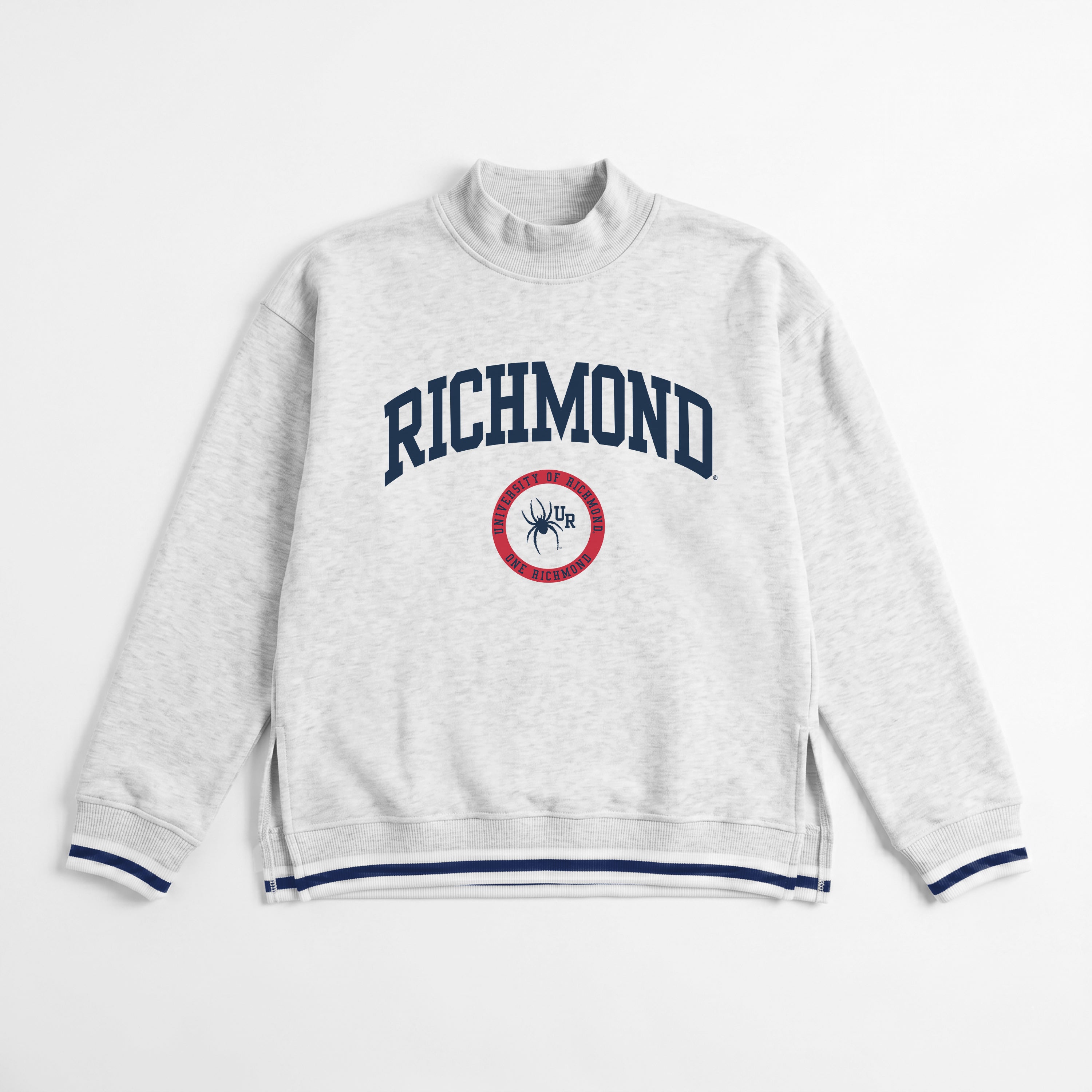 RICHMOND SPIDERS RALLY POINT CONTRAST MOCKNECK PULLOVER