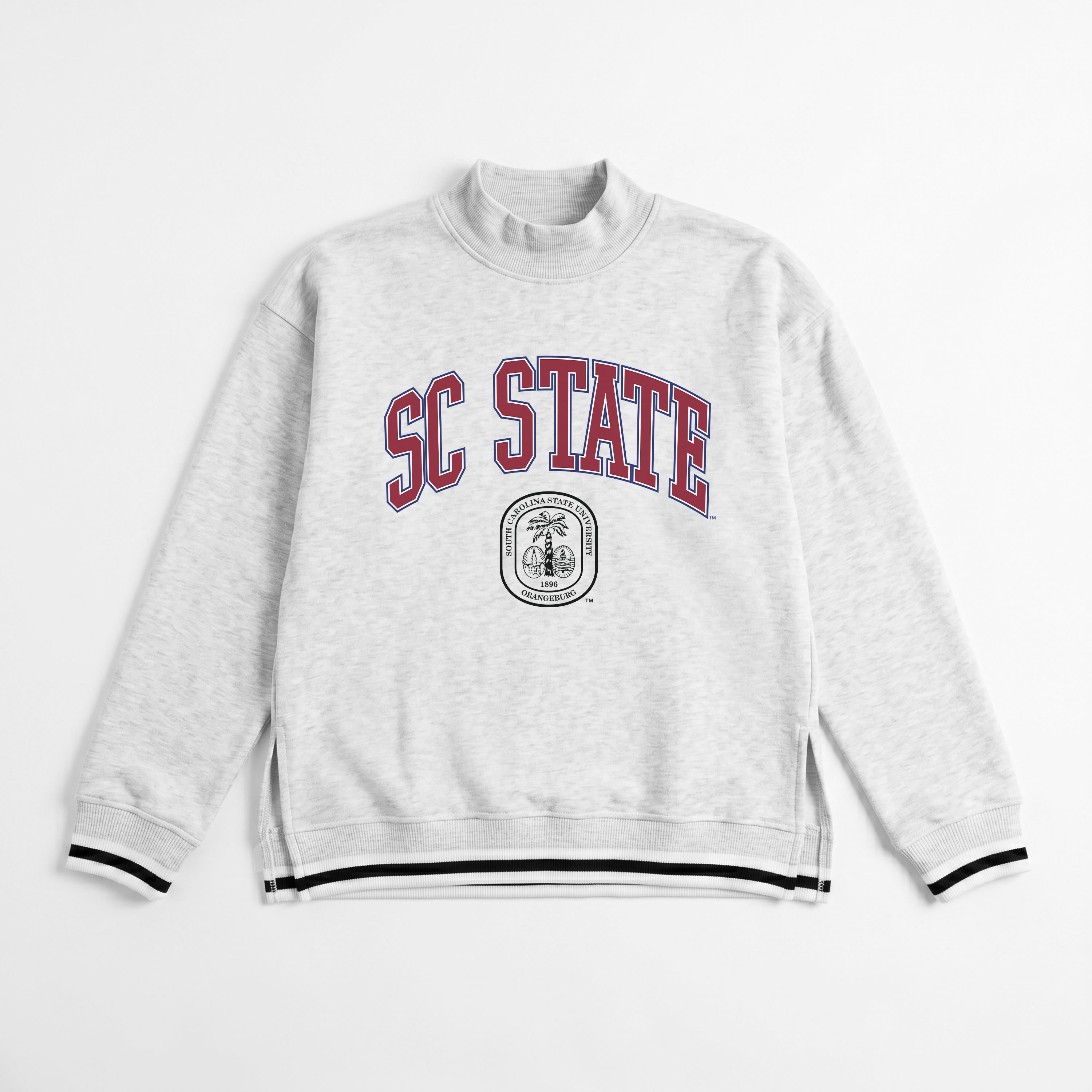 SOUTH CAROLINA STATE BULLDOGS RALLY POINT CONTRAST MOCKNECK PULLOVER