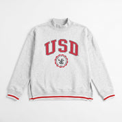 SOUTH DAKOTA COYOTES RALLY POINT CONTRAST MOCKNECK PULLOVER