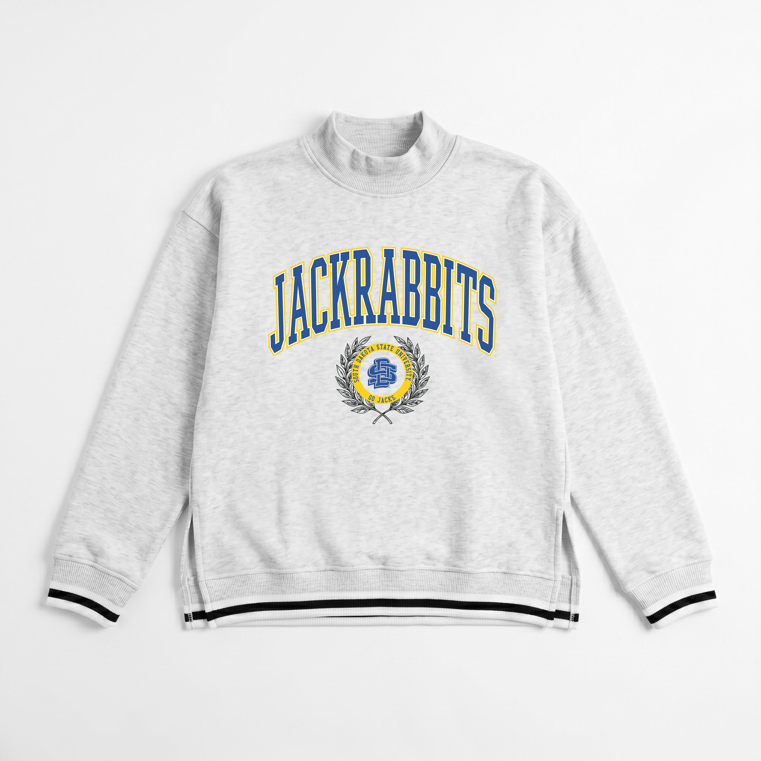 SOUTH DAKOTA STATE JACKRABBITS RALLY POINT CONTRAST MOCKNECK PULLOVER