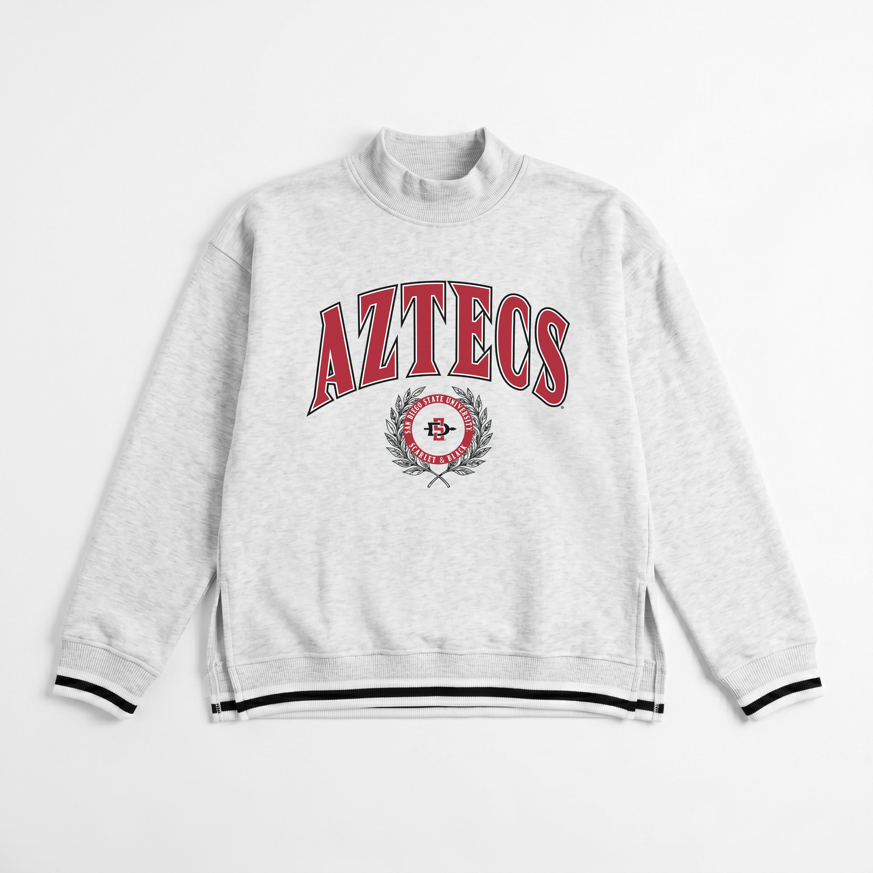 SAN DIEGO STATE AZTECS RALLY POINT CONTRAST MOCKNECK PULLOVER