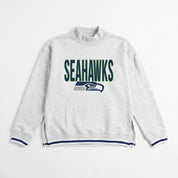 SEATTLE SEAHAWKS RALLY POINT CONTRAST MOCKNECK PULLOVER