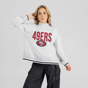 SAN FRANCISCO 49ERS RALLY POINT CONTRAST MOCKNECK PULLOVER