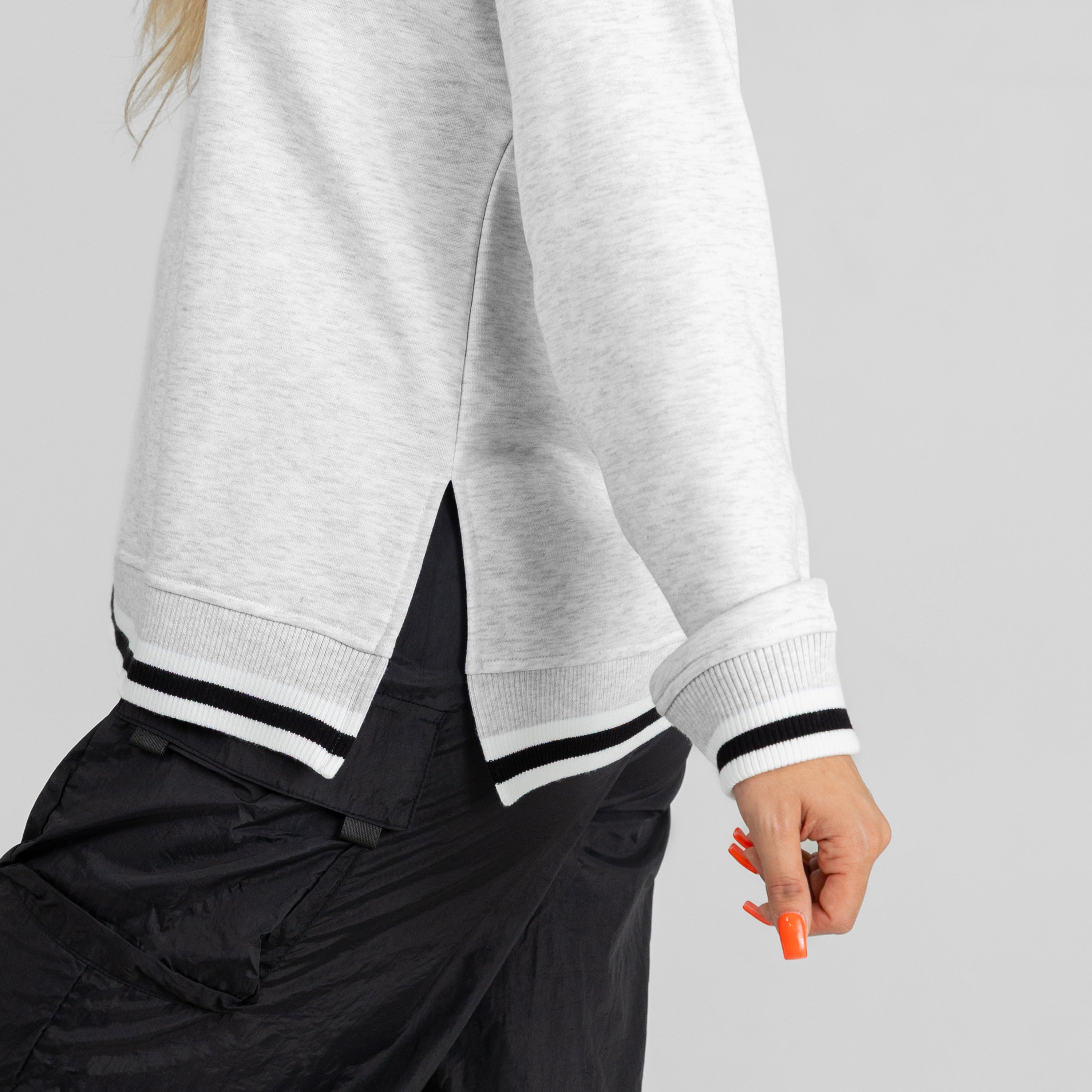 SAN FRANCISCO 49ERS RALLY POINT CONTRAST MOCKNECK PULLOVER