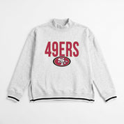 SAN FRANCISCO 49ERS RALLY POINT CONTRAST MOCKNECK PULLOVER