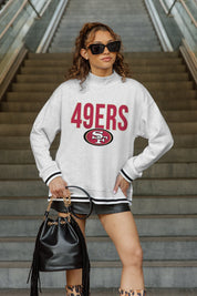 SAN FRANCISCO 49ERS RALLY POINT CONTRAST MOCKNECK PULLOVER